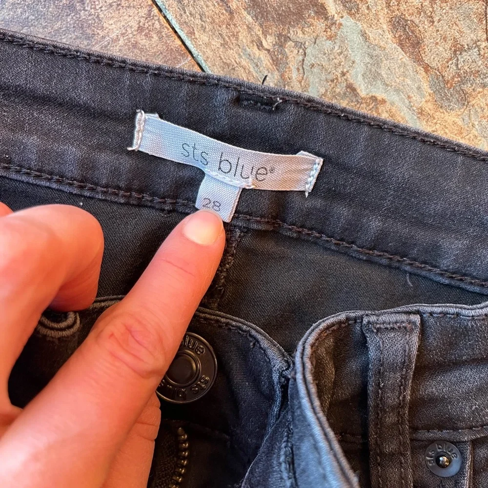 2 Pairs of STS Blue BLACK Skinny Jeans - Picture 8 of 8